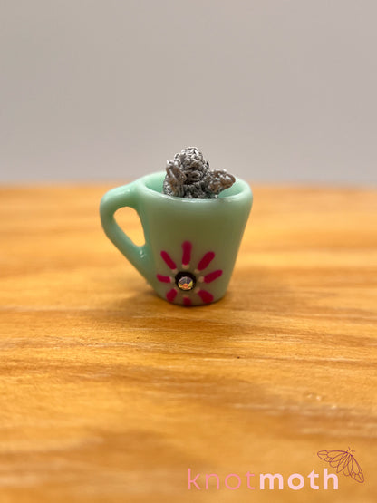 mari manatee micro crochet mug trinket