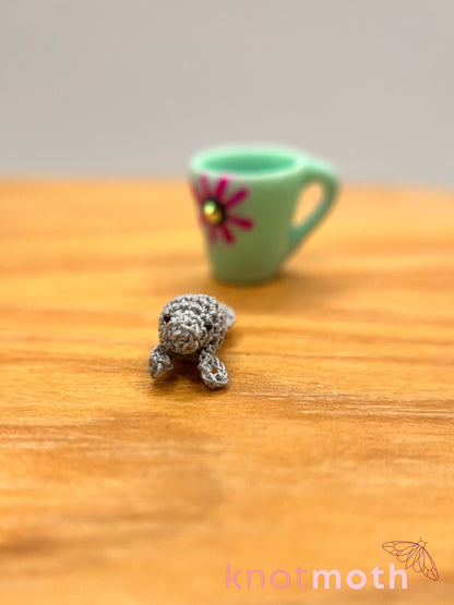 mari manatee micro crochet mug trinket