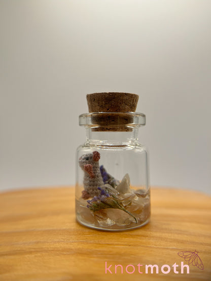 melody mouse micro crochet jar