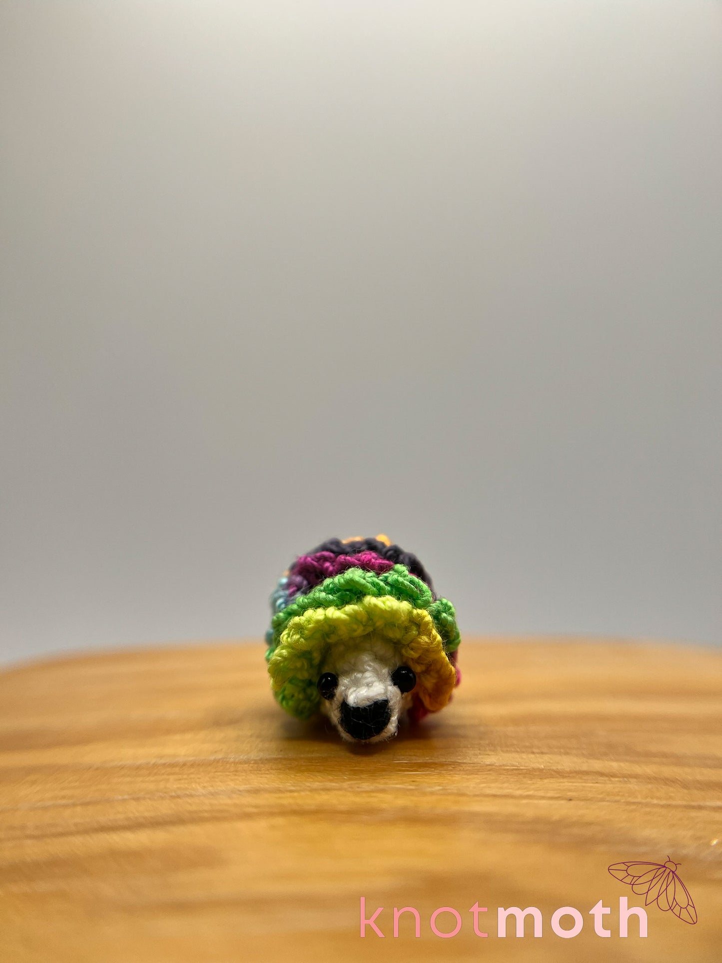 heather hedgehog micro crochet plush