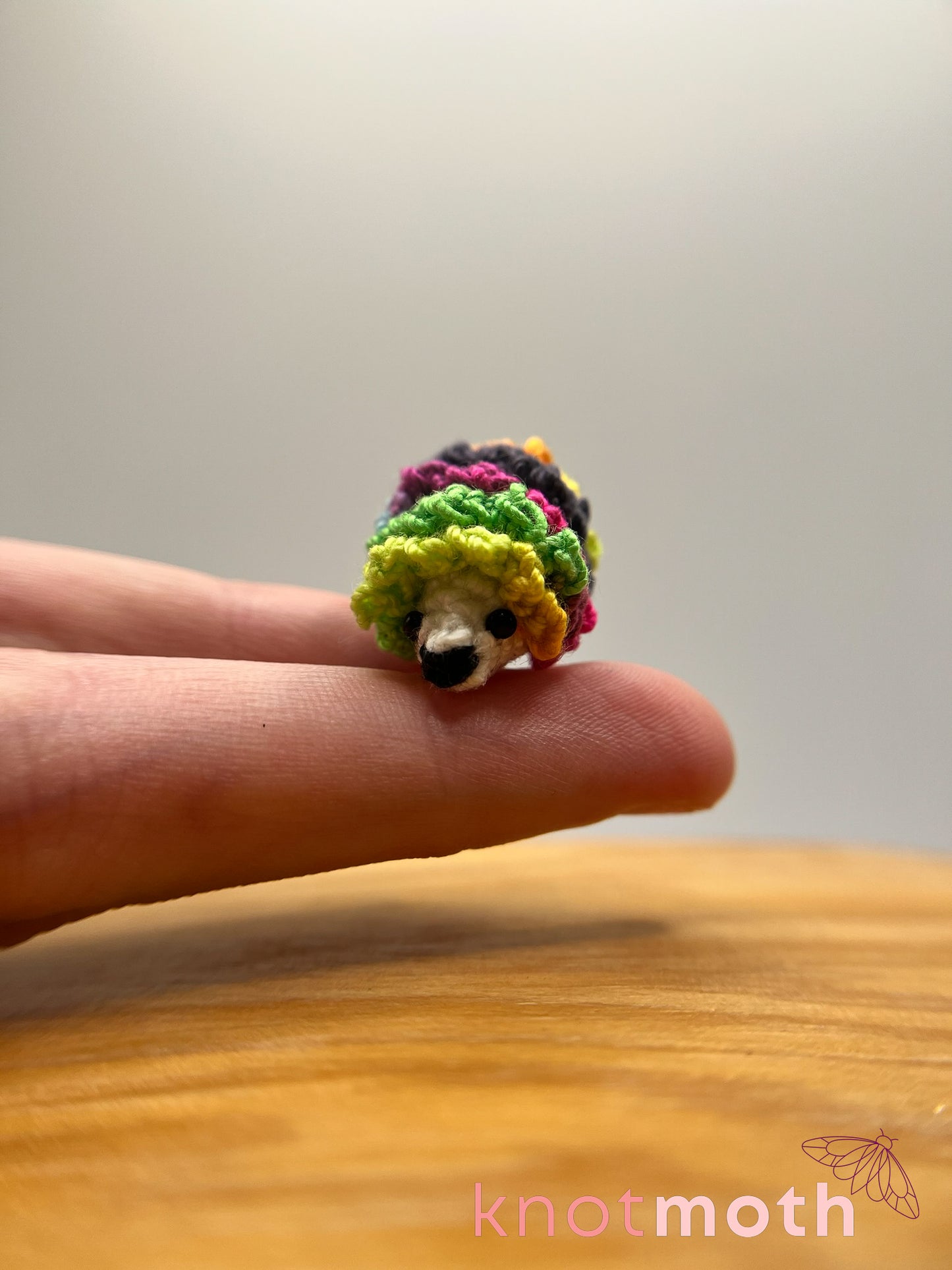 heather hedgehog micro crochet plush