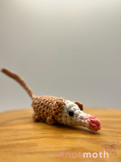 paul possum micro crochet plush