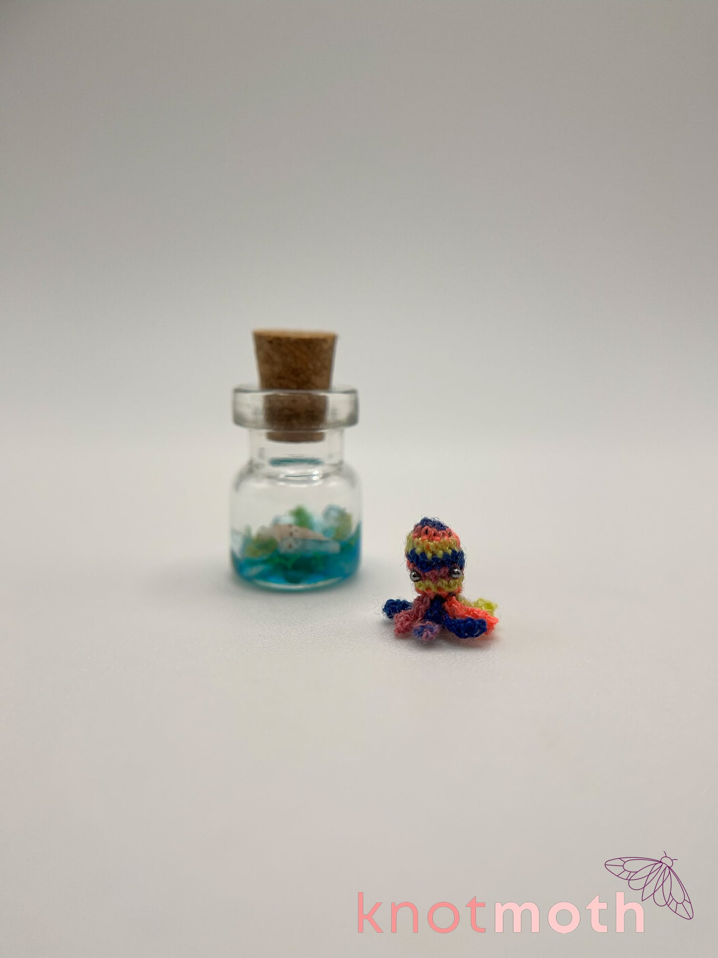 orlena octopus micro crochet trinket jar