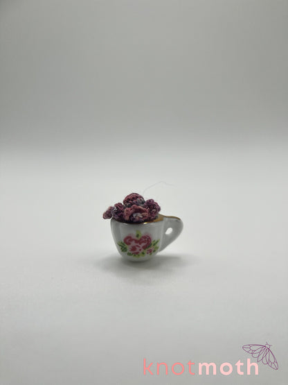 eden octopus micro crochet teacup trinket