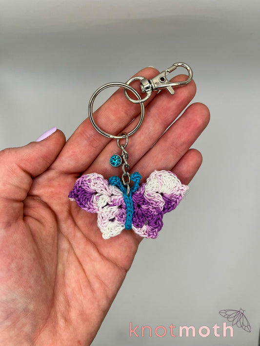 umber butterfly keychain