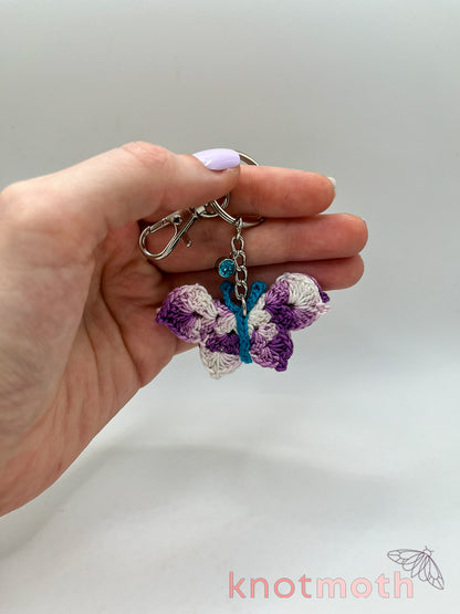 umber butterfly keychain