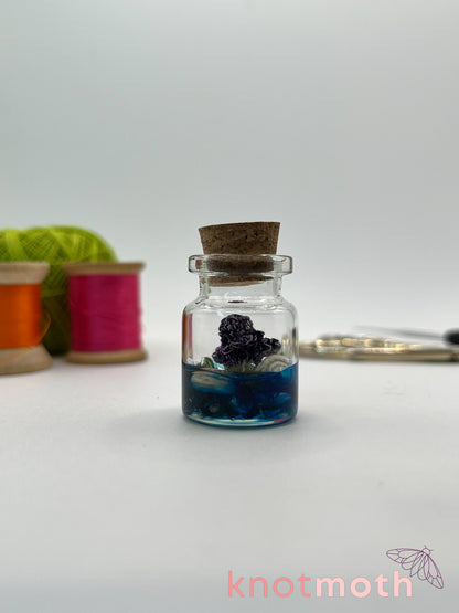 joss jellyfish micro crochet jar