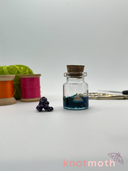 joss jellyfish micro crochet jar