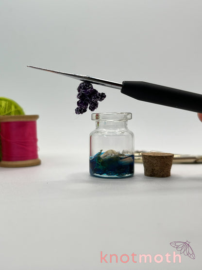 joss jellyfish micro crochet jar