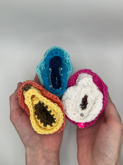 18+ mystery crochussy (vulva plush) ⋆.˚