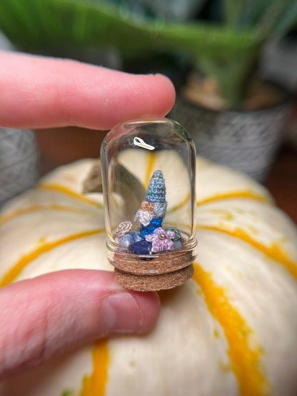 nalfeen gnome micro crochet cloche jar